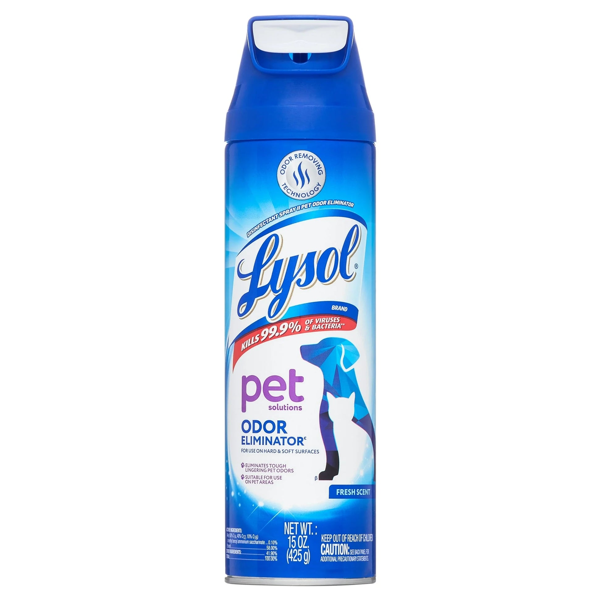 Pet Odor Eliminator Spray, Sanitizing and Disinfecting Spray for Pet Odors, 15Oz (2 Pack)