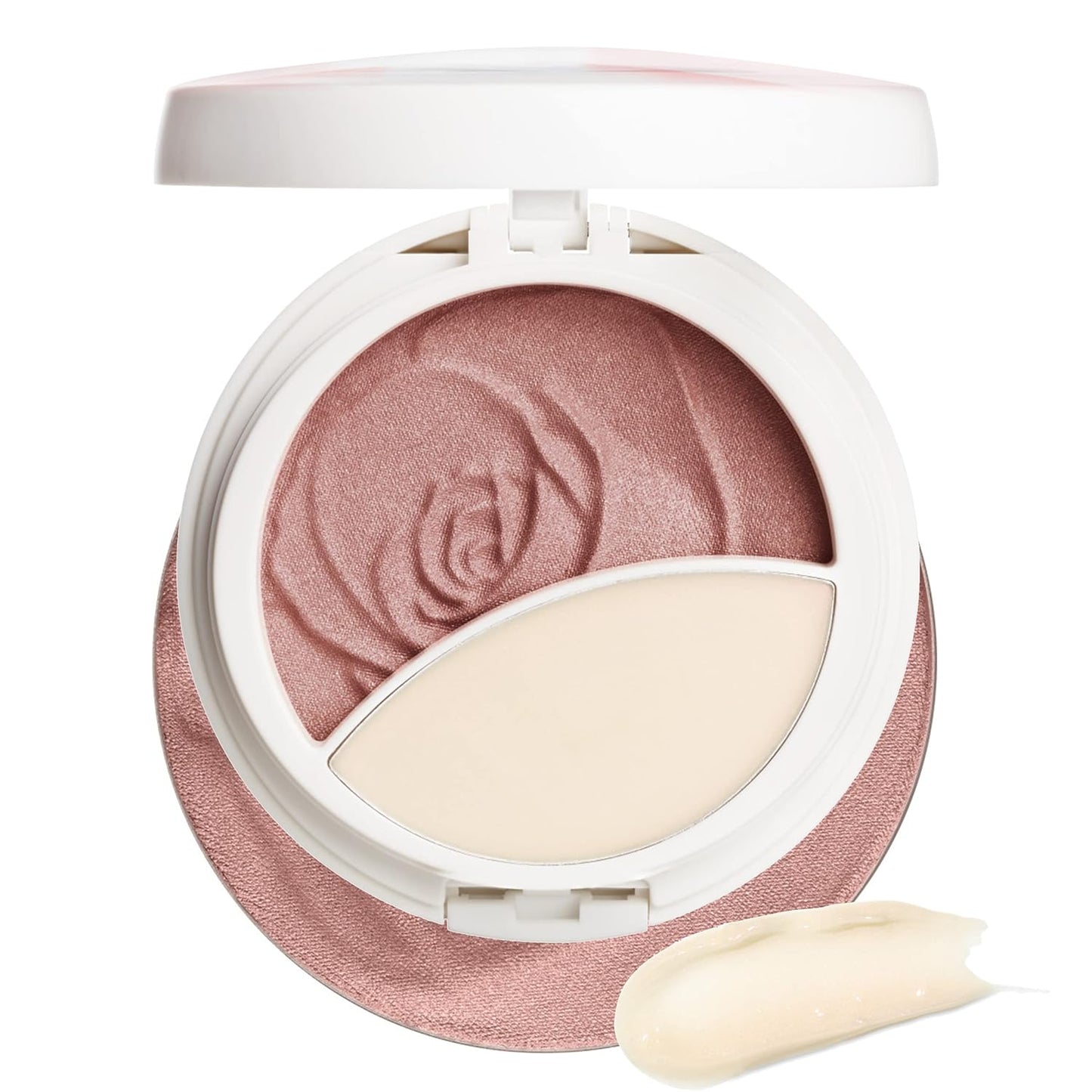 Rosé All Day Set & Glow Highlighter Face Makeup Powder Brightening Rose, Dermatologist Approved