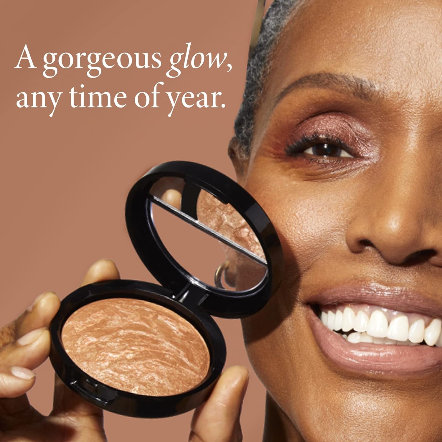 Baked Bronze-N-Brighten Bronzer Powder - Fair - Natural Bronze Glow