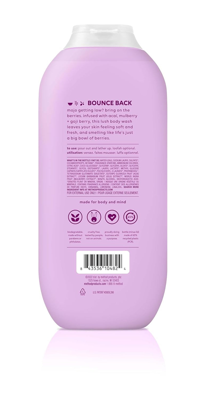 Body Wash, Berry Balance, 18 Ounces (Pack of 3)