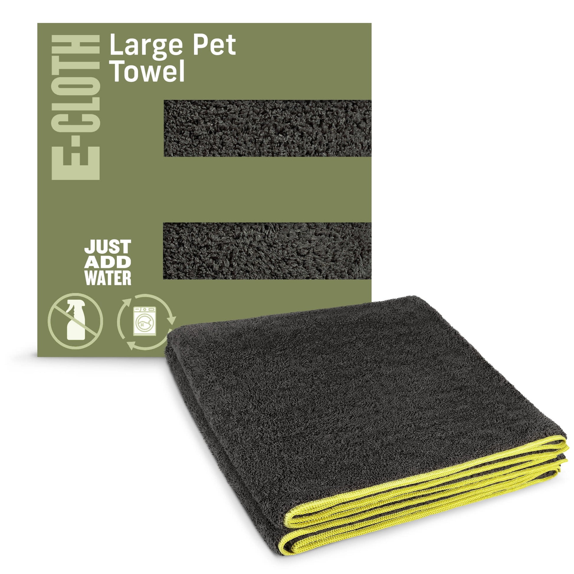 Pet Cleaning & Drying Microfiber Towel - Super-Absorbent Towel for Pets, Animals, Dogs, Cats - Large