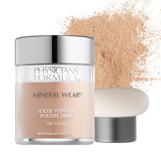 Mineral Wear Loose Powder, Creamy Natural, 0.49 Oz, Foundation Makeup